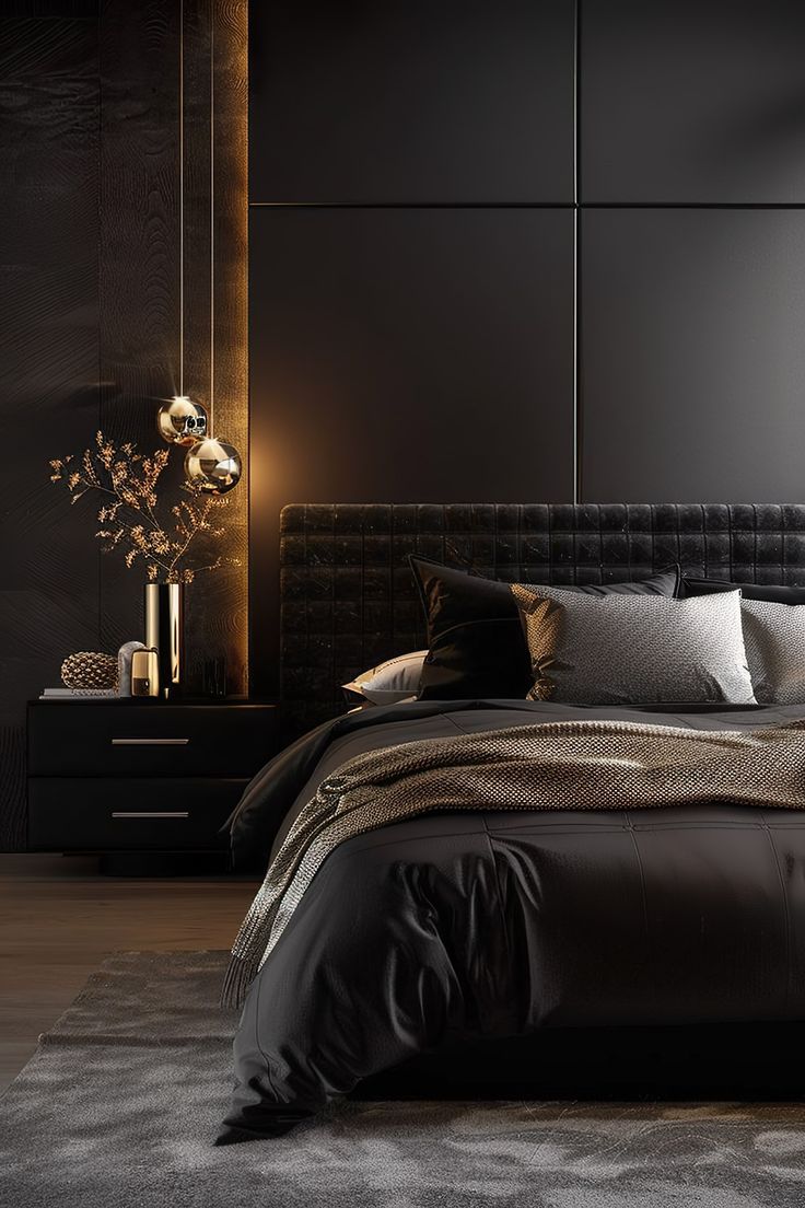 Bold and Beautiful Black Accent Wall Designs for Bedrooms